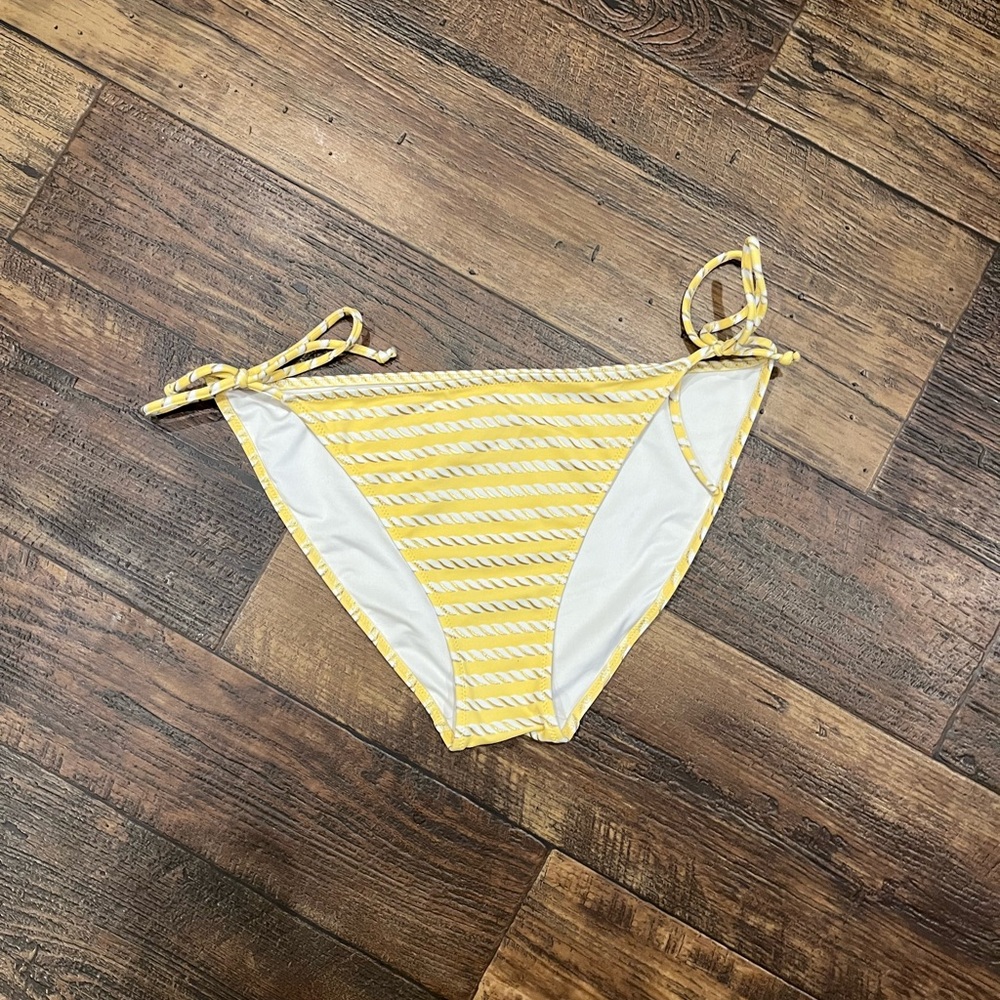 Yellow Striped Bikini Bottom